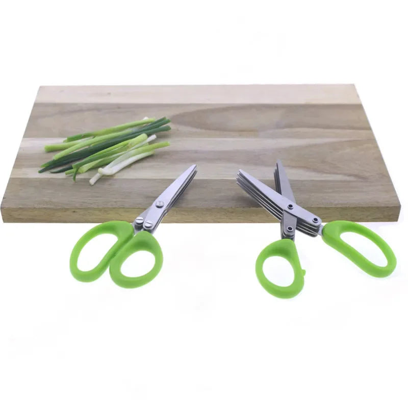 Tesoura Multiuso de Aço Inoxidável para Cortar Verduras e Saladas - Praticidade na Cozinha - Kitchen Gadget