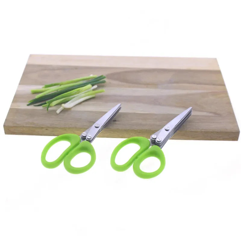 Tesoura Multiuso de Aço Inoxidável para Cortar Verduras e Saladas - Praticidade na Cozinha - Kitchen Gadget